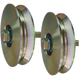 Pack x2 Ruedas en V para Portón Corredizo 120 mm – Acero Reforzado