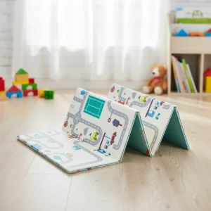 Alfombra Antigolpes Bebé Plegable Reversible 180x150 cm