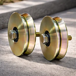 Pack x2 Ruedas en V para Portón Corredizo 100 mm – Acero Reforzado