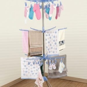 Tendedero de Ropa Giratorio 3 Niveles – Plegable y Compacto